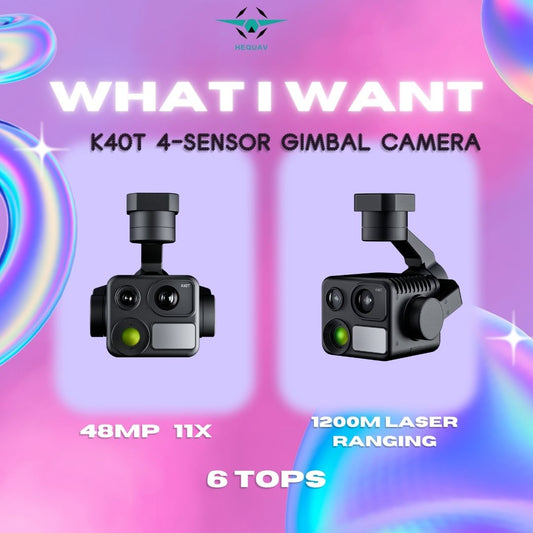 K40T Four-Sensor Gimbal Camera: The "Clairvoyant" Of Drone Intelligent Inspection