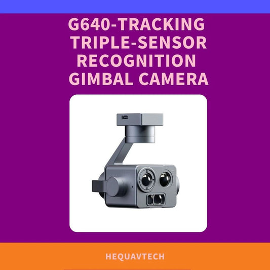 G640 gimbal camera with advanced triple sensor recognition for precise tracking and stability.