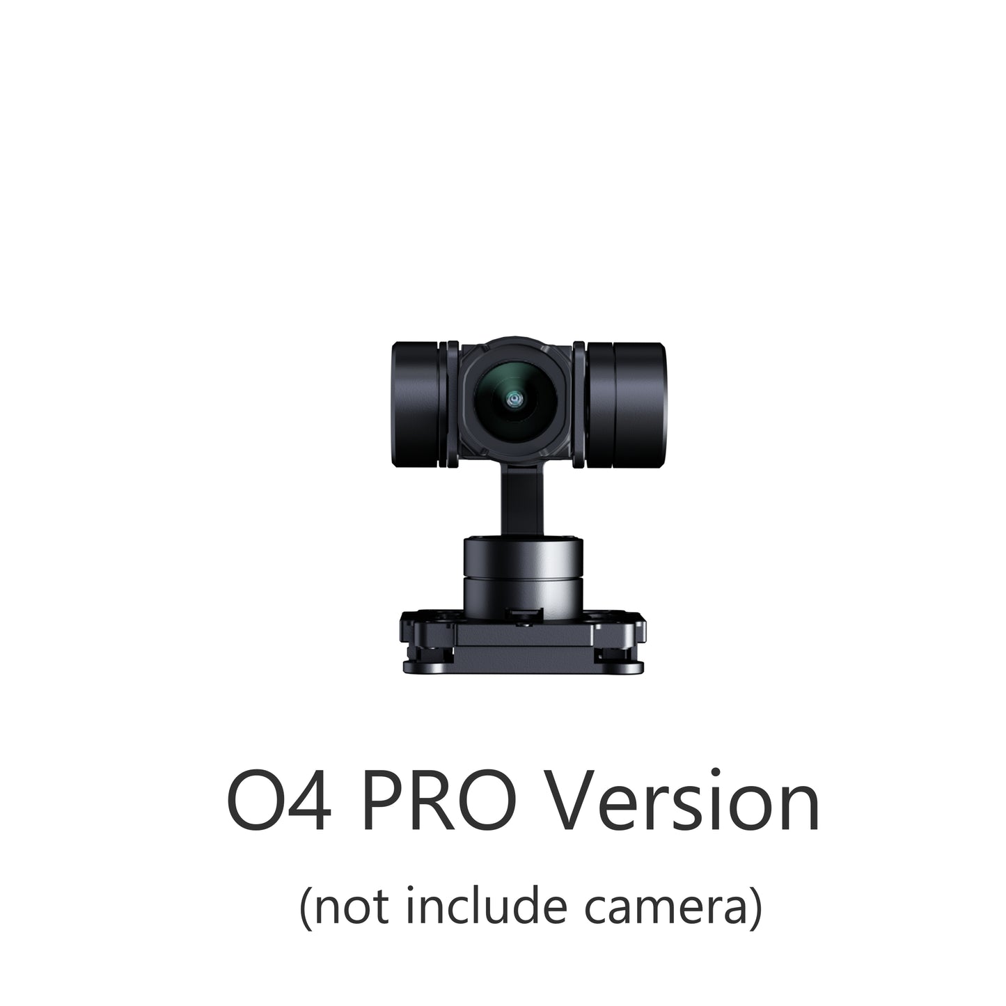 A black HEQUAV G-Port 3-axis gimbal component designed for use with DJI O4Pro camera gyroscope stabilizers.