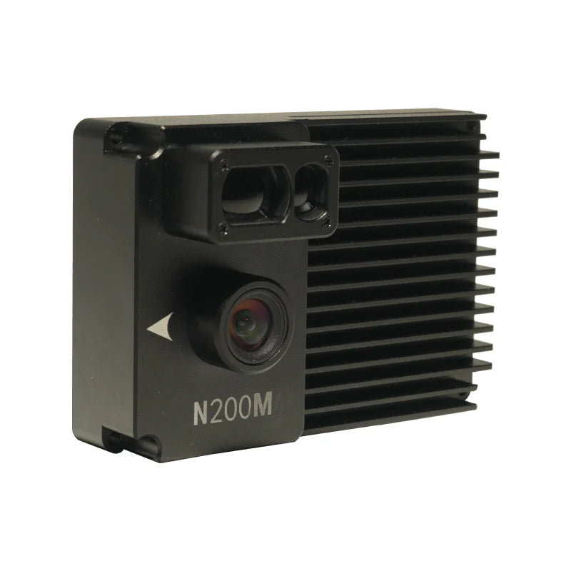 Black N200M VIO Navigation Module on a white background left side view